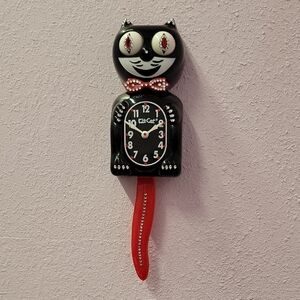 Jeweled Crimson Royale Kit-Cat Klock clock SUPER RARE